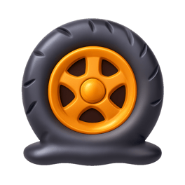 thủng lốp flat tire