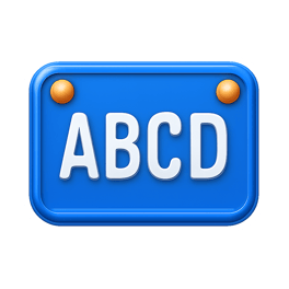 biển số xe license plate
