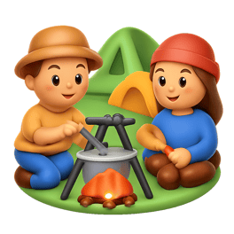 nấu ăn ngoài trời campfire cooking