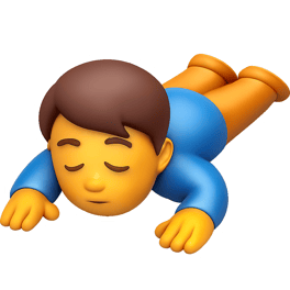 nằm sấp 엎드리다